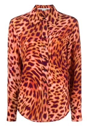 Stella McCartney leopard-print silk shirt - Pink