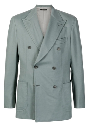 Brioni double-breasted blazer - Green