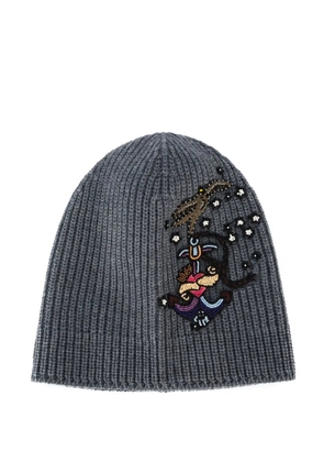 Valentino Garavani bead-embellished beanie - Grey