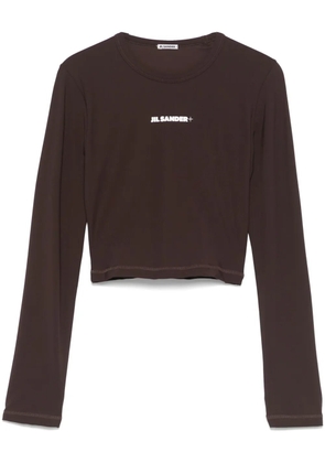 Jil Sander logo-print T-shirt - Brown