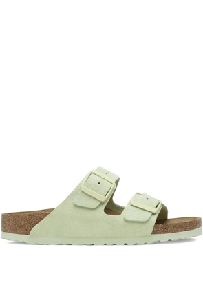 Birkenstock Arizona double-buckle suede sandals - Green
