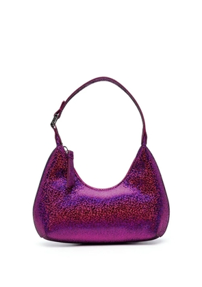 BY FAR glitter-detail shoulder bag - Pink