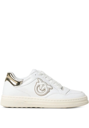 PINKO Mandy 11 logo appliqué sneakers - White