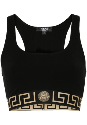 Versace Greca-border crop top - Black