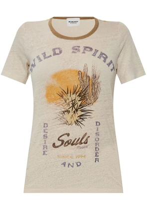 MARANT ÉTOILE Kiliann T-shirt - Neutrals