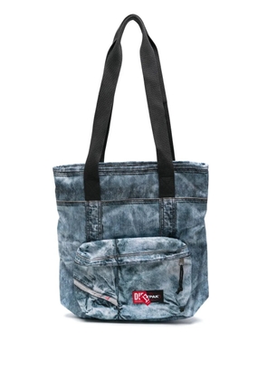 Eastpak x Diesel denim-effect tote bag - Blue
