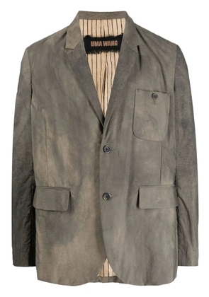 Uma Wang faded effect blazer - Grey