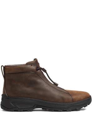 Zegna Triple Stitch Vetta leather boots - Brown
