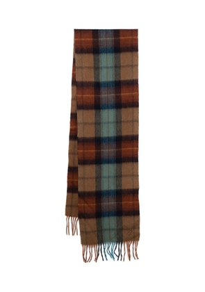 Lyle & Scott logo-embroidered scarf - Brown