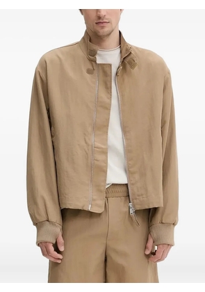Won Hundred zip-fastening ribbed-cuff jacket - Neutrals