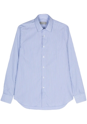 Canali long-sleeve striped shirt - Blue