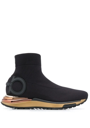 Ferragamo gardena high top sneakers - Black