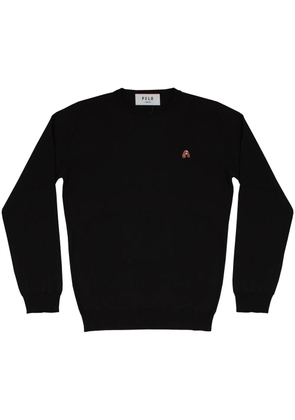 PELO FOUNDATION dog-appliqué jumper - Black
