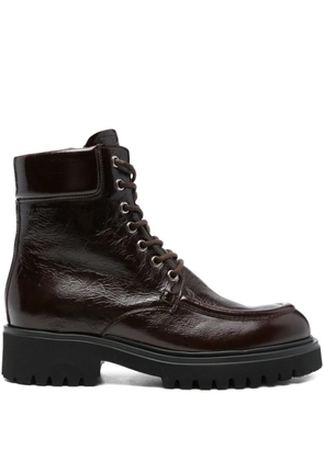 GUGLIELMO ROTTA Winfield leather boots - Brown