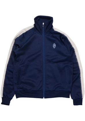 Stockholm Surfboard Club logo-embroidered track jacket - Blue