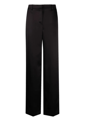 Magda Butrym satin straight-leg trousers - Black