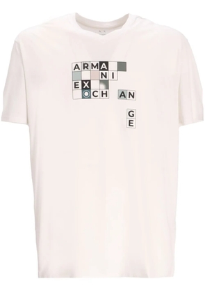 Armani Exchange logo-print cotton T-shirt - White