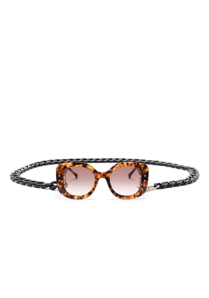 Carolina Herrera oversize-frame sunglasses - Brown