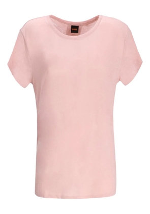 BOSS linen T-shirt - Pink