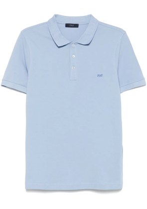 Fay piqué-weave polo shirt - Blue