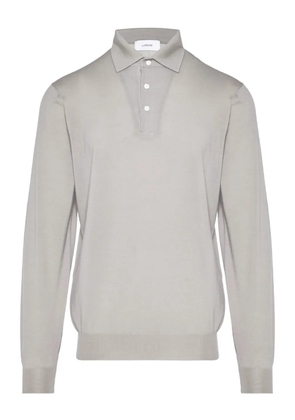 Lardini long-sleeve polo shirt - Neutrals