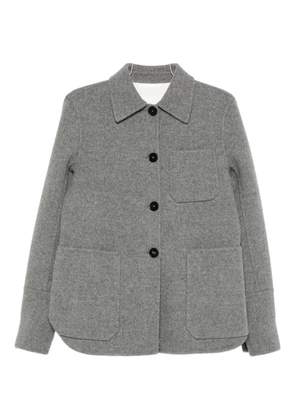 Jil Sander patch-pocket button-front jacket - Grey