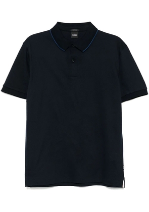 BOSS cotton polo shirt - Blue