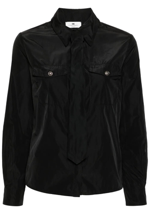 Elisabetta Franchi detachable-tie shirt - Black