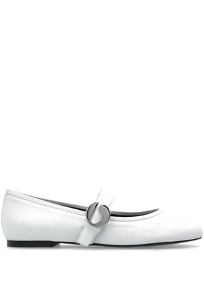 Coperni leather ballet flats - White