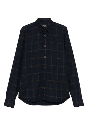 Kiton checked buttoned shirt - Blue