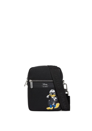 Karl Lagerfeld x Disney logo-patch crossbody bag - Black