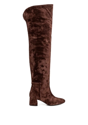 Anna F. suede boots - Brown