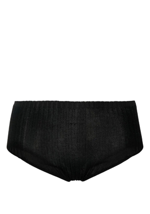 A. ROEGE HOVE ribbed knitted briefs - Black