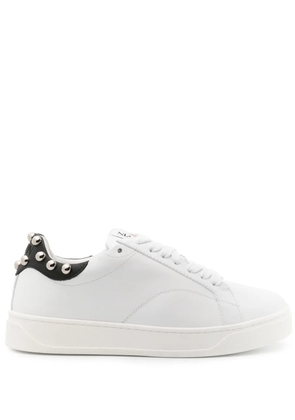 Lanvin DDBO studded leather sneakers - White