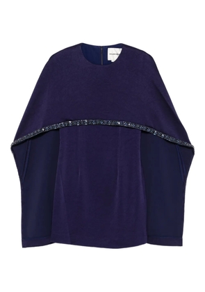 Roland Mouret embellished cape dress - Blue