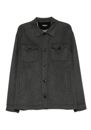 Kiton button-fastening flap-pocket shirt jacket - Grey