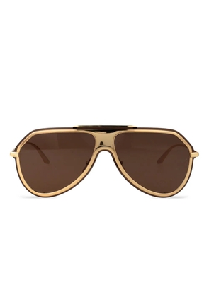Dolce & Gabbana Eyewear oversize-frame sunglasses - Gold