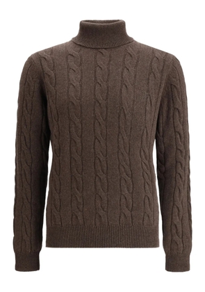Aragona cable-knit sweater - Brown