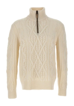 BOSS L-Harpreno half-zip sweater - Neutrals