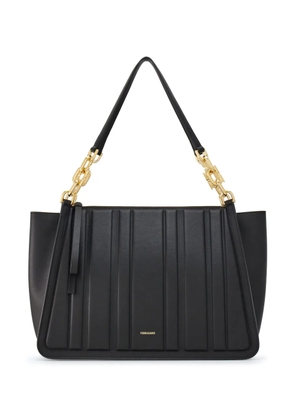 Ferragamo panelled-design leather tote bag - Black