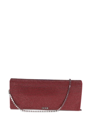 Gedebe Crystal Envelope chain clutch bag - Red