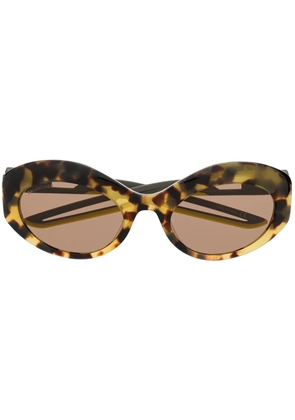 Balenciaga Eyewear Hybrid oval sunglasses - Grey