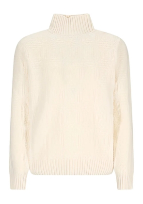 Cruciani turtleneck knited sweater - Neutrals