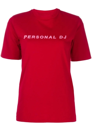 Kirin Personal DJ print T-shirt - Red