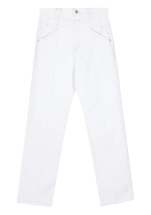ISABEL MARANT Nadege high-rise jeans - White