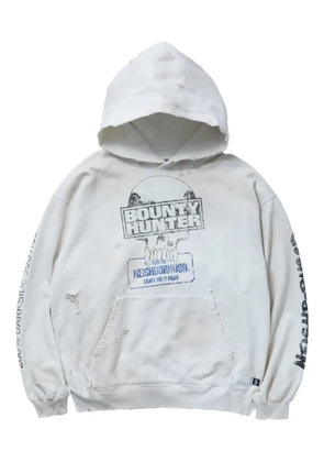 Neighborhood x Bounty Hunter graphic-print hoodie - White