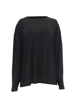 KHAITE long-sleeve blouse - Black