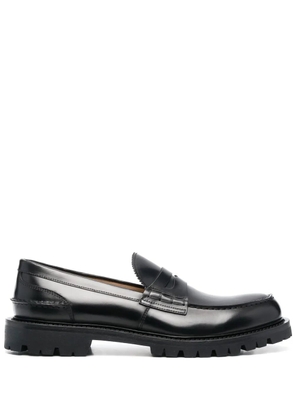 Scarosso chunky-soled leather loafers - Black