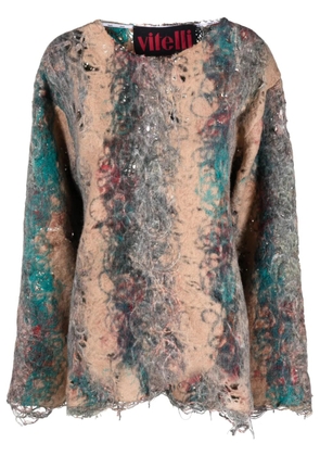 VITELLI distressed-effect DOOMBOH® jumper - Neutrals