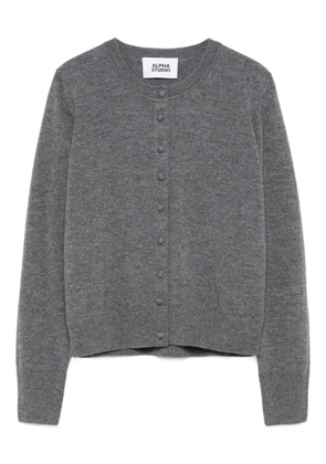 ALPHA STUDIO buttoned wool cardigan - Grey